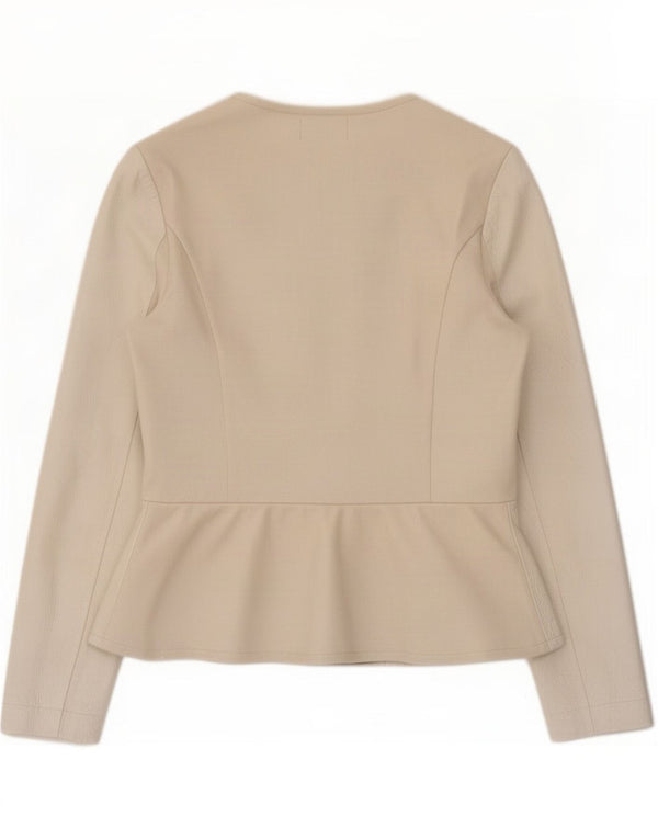 Jachetă de piele Falconeri pentru femei UK 14 Large Beige