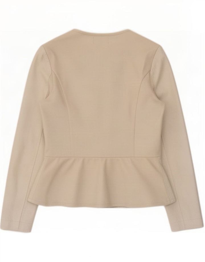 Jachetă de piele Falconeri pentru femei UK 14 Large Beige
