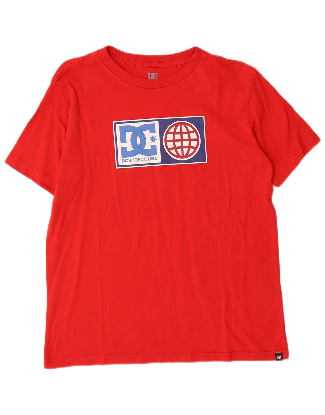Tricou grafic DC Boys Top 13-14 ani mare bumbac roșu
