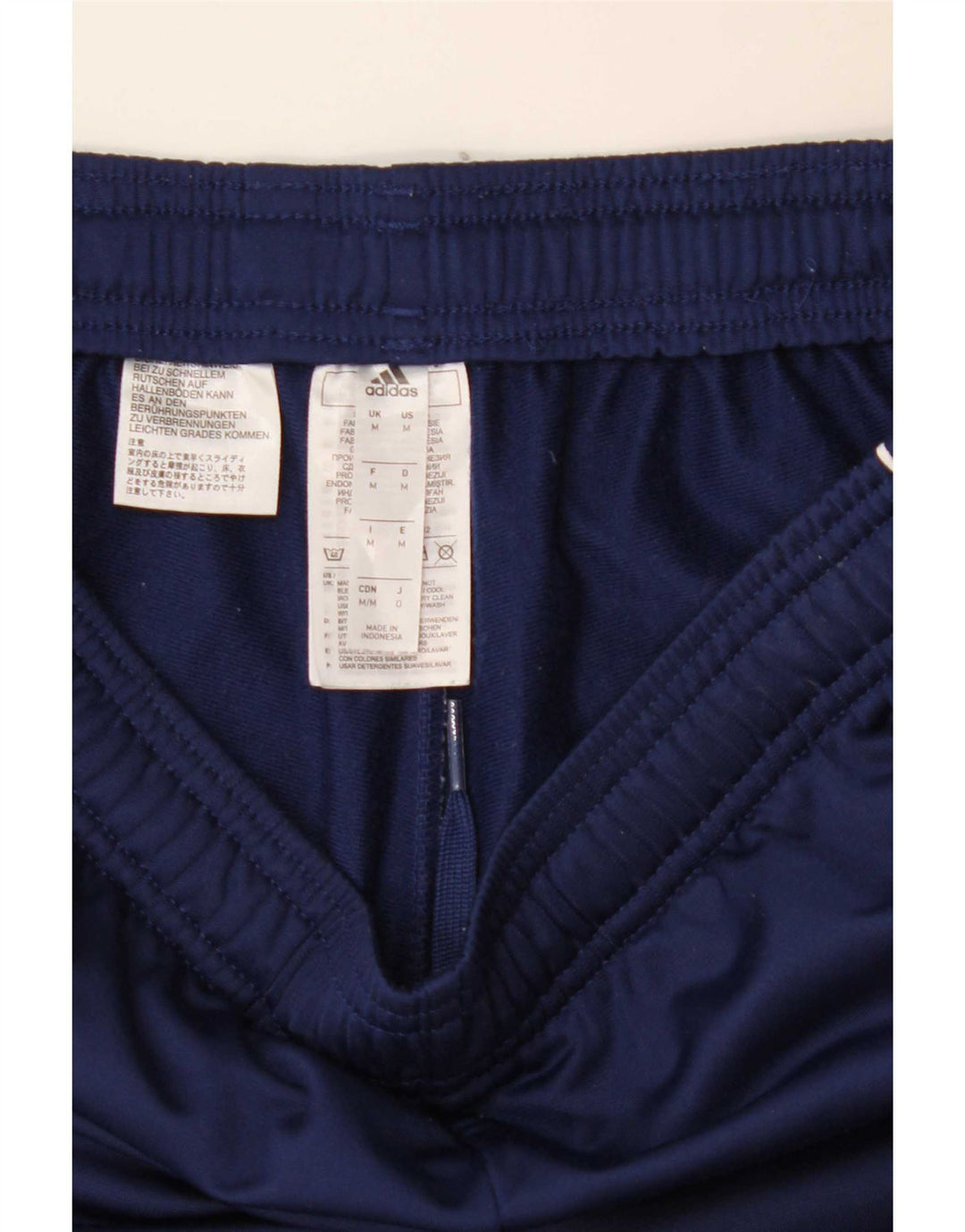 Pantaloni de trening Adidas pentru bărbați, poliester mediu albastru bleumarin