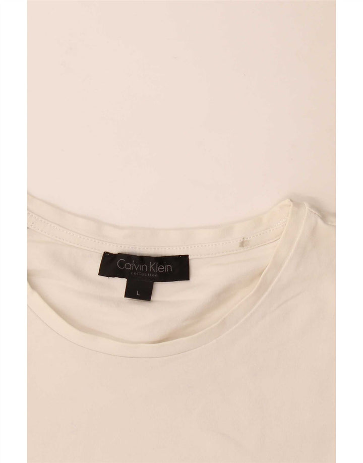 Tricou grafic Calvin Klein pentru femei Top mare alb