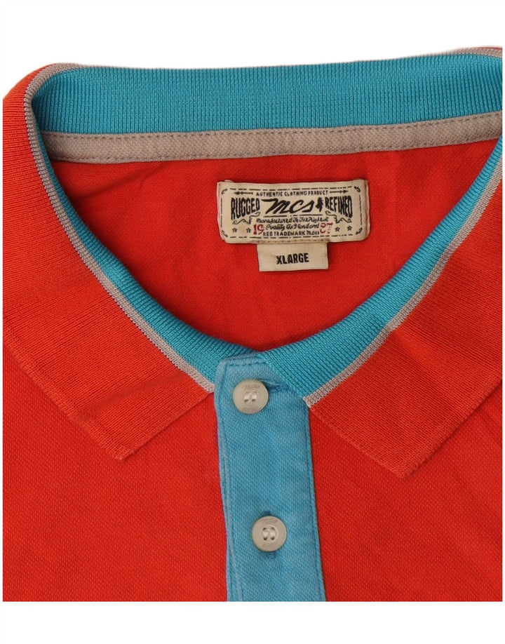 Tricou polo pentru bărbați Marlboro Classics XL portocaliu
