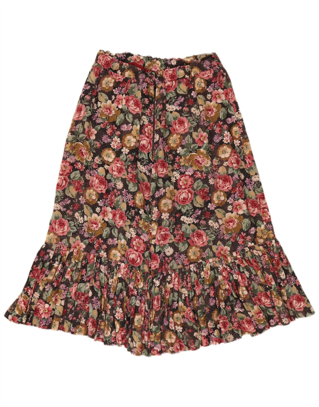 Fustă A-Line Femei Vintage W28 Medium Multicolor Floral
