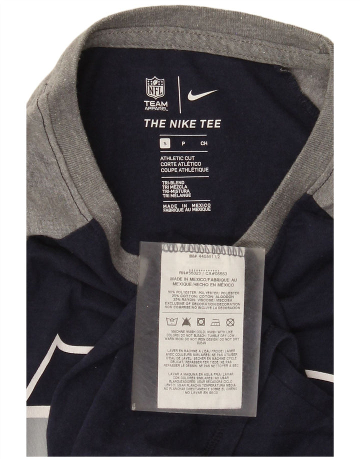 Nike pentru bărbați Seattle Seahawks Graphic Top cu mâneci 3/4 mici, bleumarin