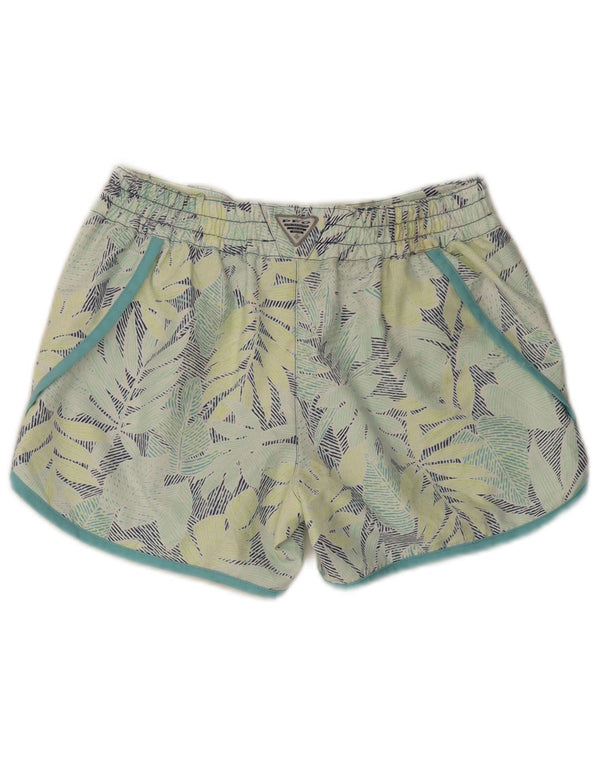 Pantaloni scurți sport Columbia pentru femei UK 8 Small Green Floral Poliester