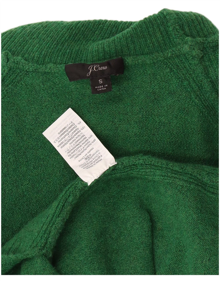 J. Crew Pulover oversized cu gât rulat pentru femei UK 10 Small Green Nylon