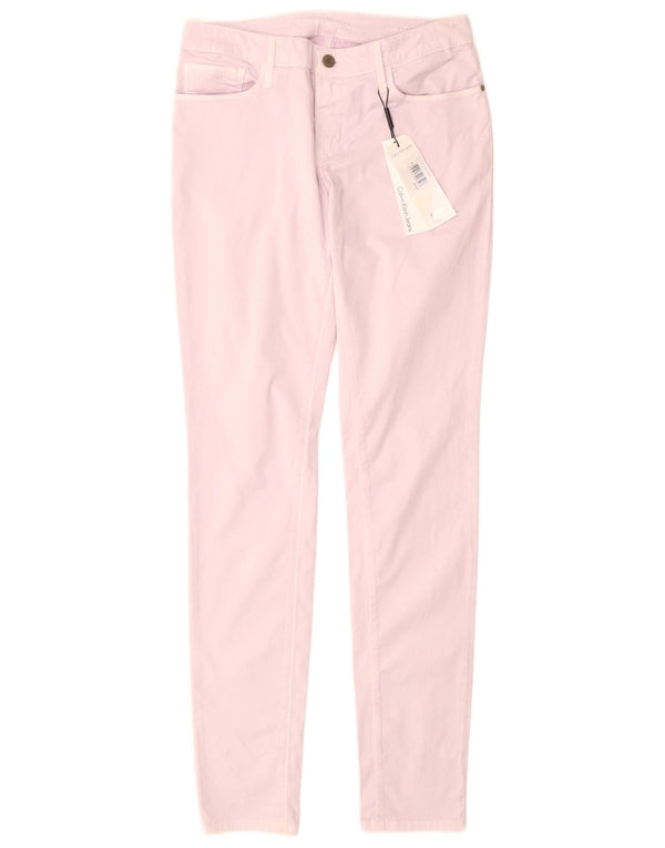 Calvin Klein Pantaloni skinny casual pentru femei W28 L32 bumbac roz