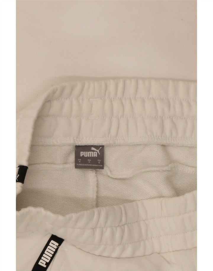 Pantaloni scurti sport grafic Puma pentru femei UK 10 Small White