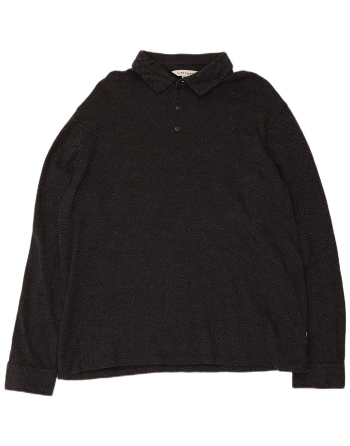 Cămașă cu pulover pentru bărbați Marks & Spencer, XL, negru, bumbac