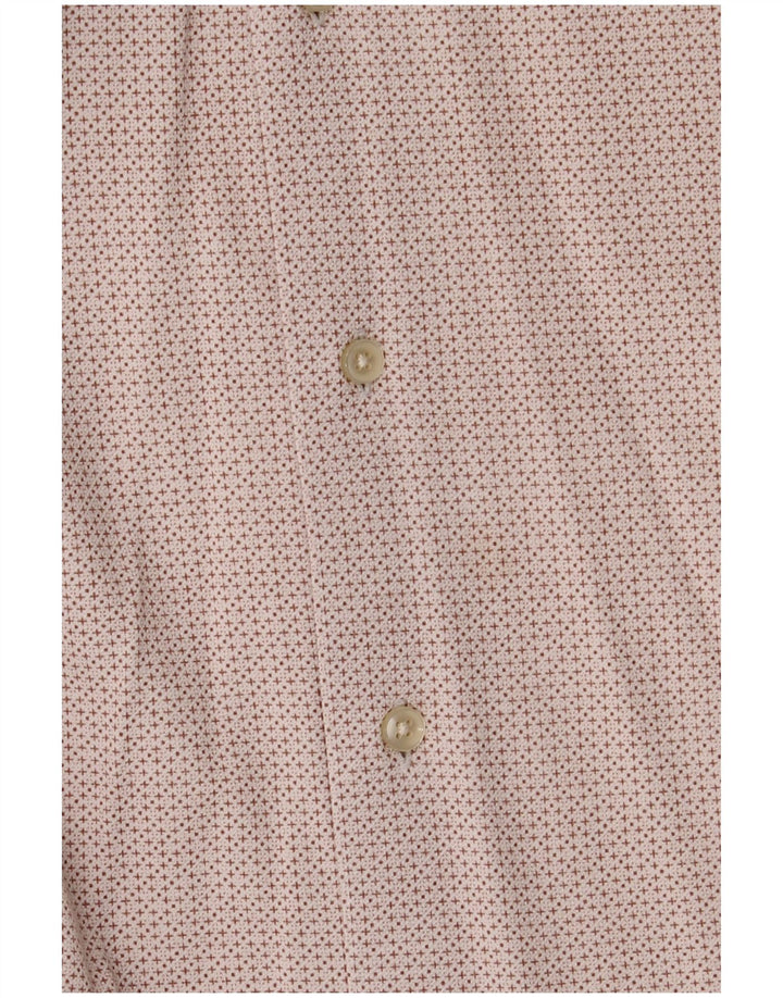 Cămașă pentru bărbați Tommy Hilfiger, cu formă regulată, din bumbac geometric alb mediu