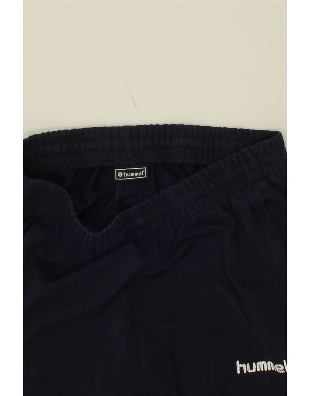 HUMMEL Mens Tracksuit Trousers Joggers Small Navy Blue Cotton Vintage Hummel and Second-Hand Hummel from Messina Hembry 