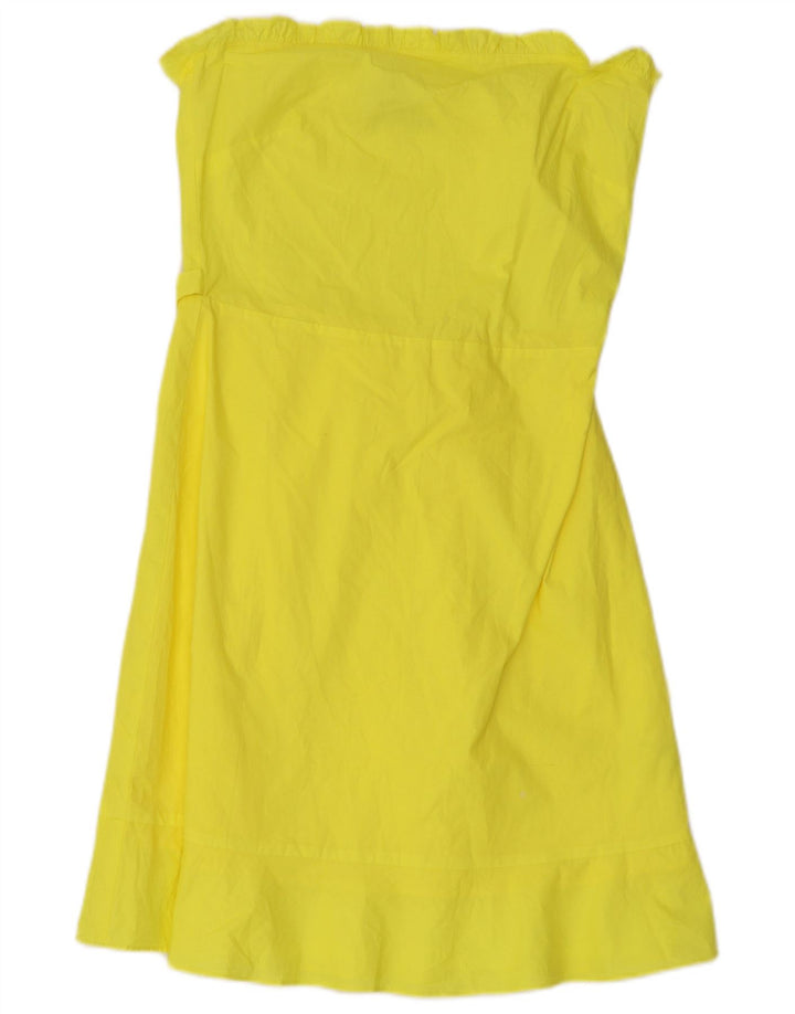 Rochie Oasis pentru femei fără bretele UK 10 Mic galben viscoză