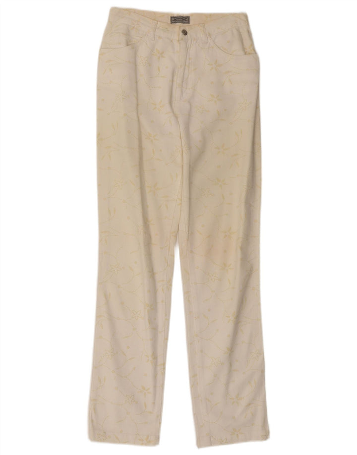 Pantaloni Fendissime Femei Regular Fit Regular Fit L27 L29 White Floral Classic
