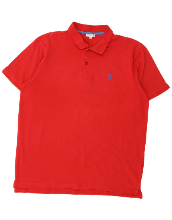 U.S. Polo Assn. Tricou polo pentru bărbați 2XL roșu