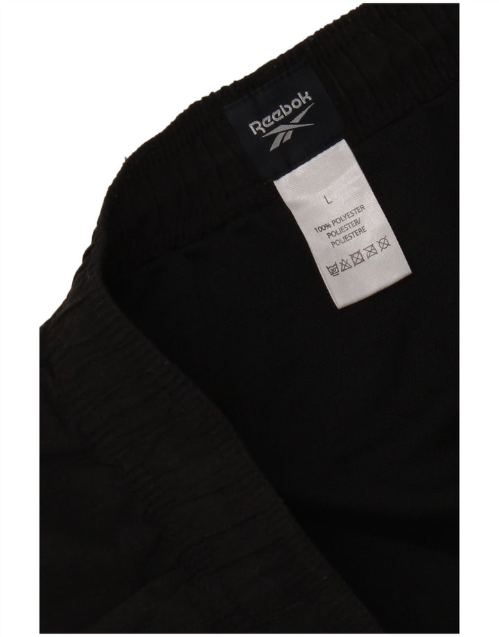 Pantaloni scurti sport Reebok pentru femei UK 16, mari, negru, poliester