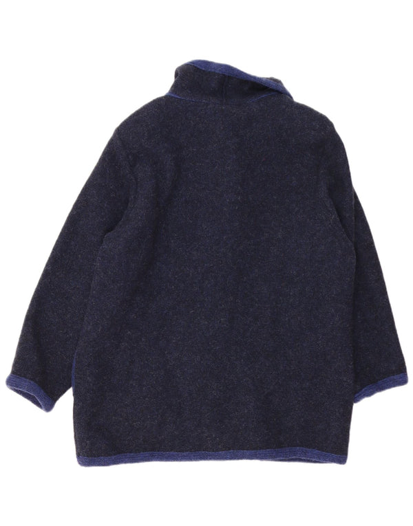 Pulover vintage cardigan pentru femei UK 16 mare bleumarin Colorblock Noutate