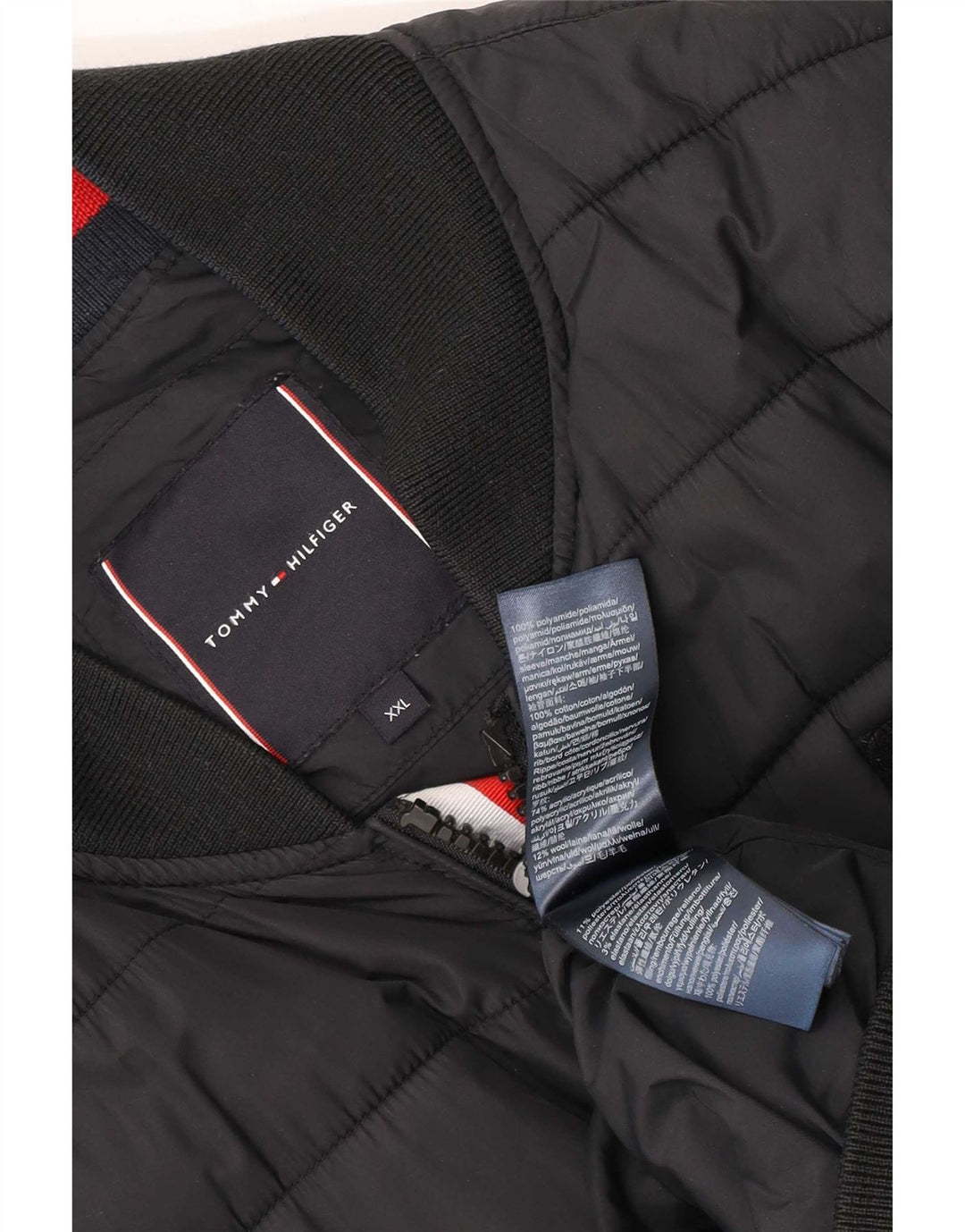 Jachetă căptușită pentru bărbați Tommy Hilfiger UK 44 2XL Poliamidă neagră