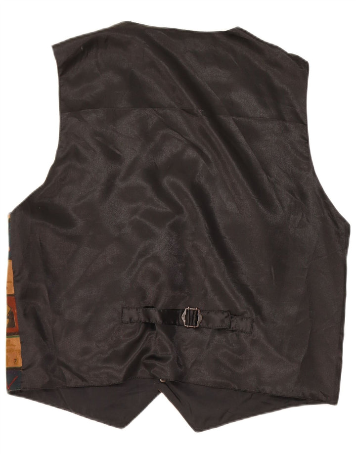 C & A Gilet pentru bărbați din piele intoarsa mare, multicoloră, mozaic