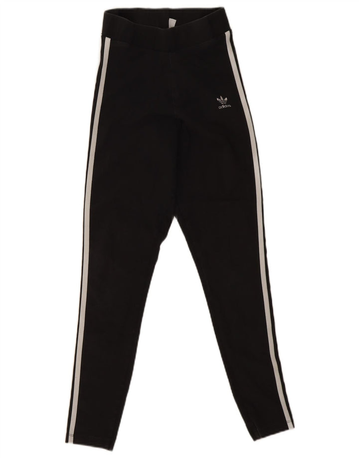 Leggings pentru femei Adidas UK 8 Small Black Bumbac
