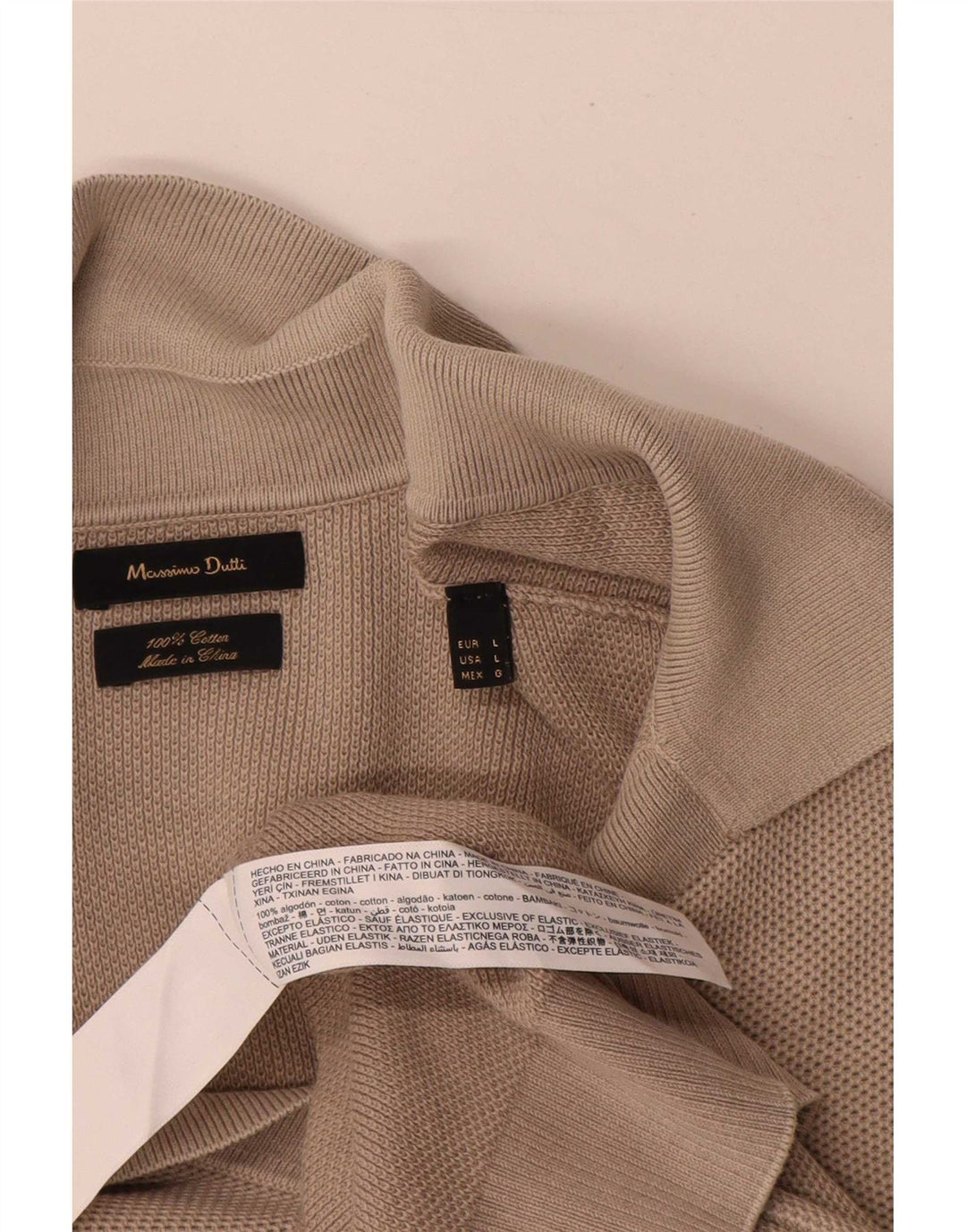 Tricou polo Massimo Dutti pentru bărbați, bumbac gri mare