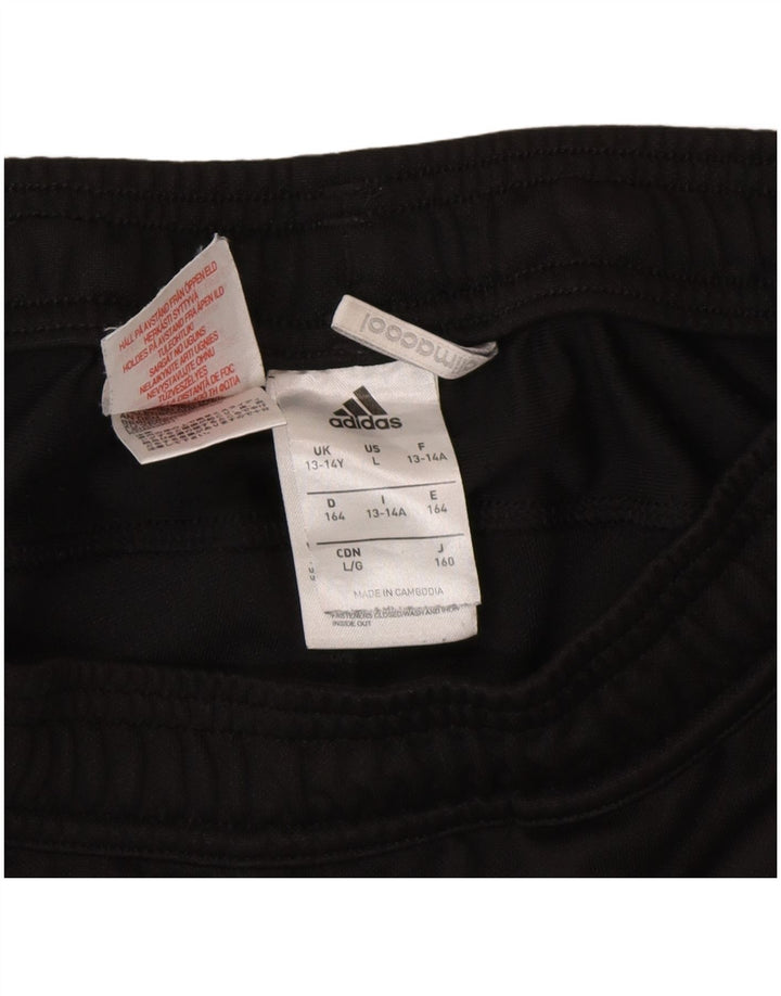 Pantaloni de trening Adidas Climacool pentru baieti 13-14 ani poliester negru