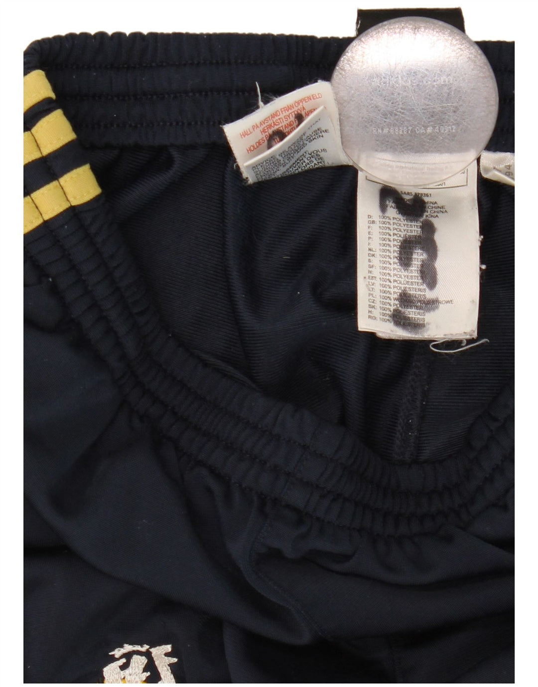 Pantaloni de trening Adidas băieți 11-12 ani poliester bleumarin