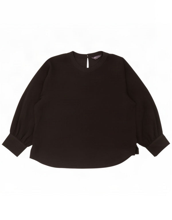 Marks & Spencer Bluză cu mânecă lungă pentru femei Marea Britanie 20 2XL Negru
