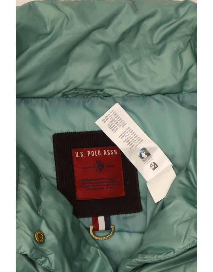 U.S. Polo Assn. Jachetă căptușită pentru femei UK 12 Poliester verde mediu