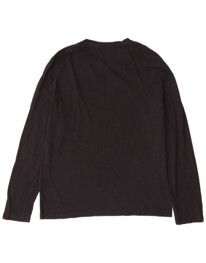 Dkny Top pentru bărbați cu mânecă lungă, mare, negru, bumbac