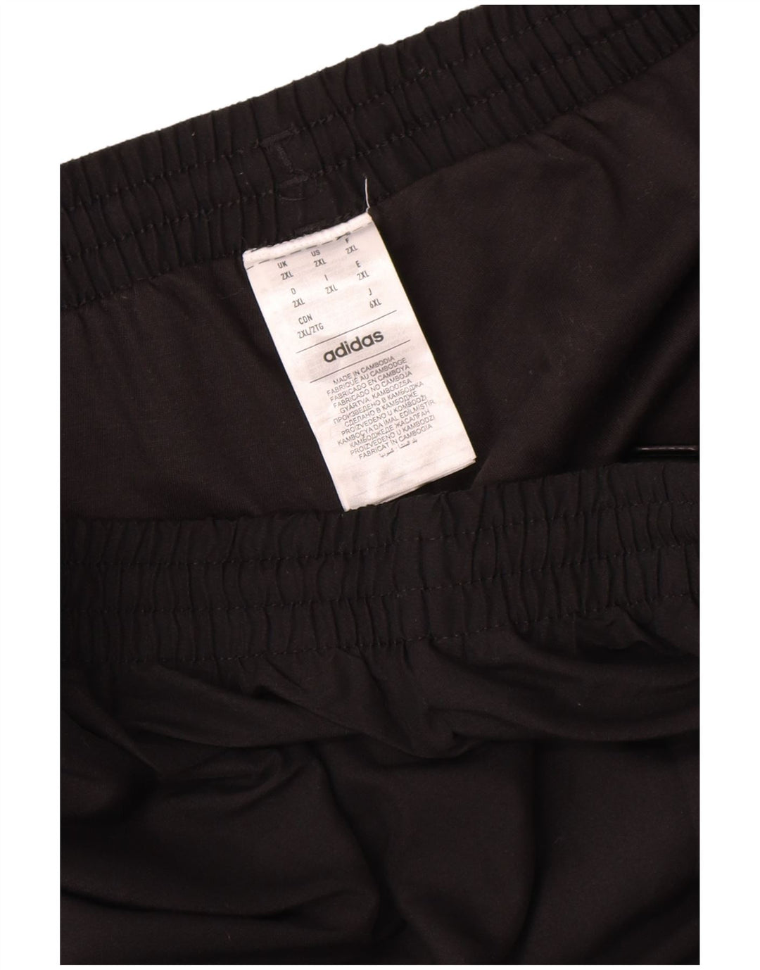 Pantaloni de trening Adidas pentru bărbați 2XL, negru, poliester bloc de culoare