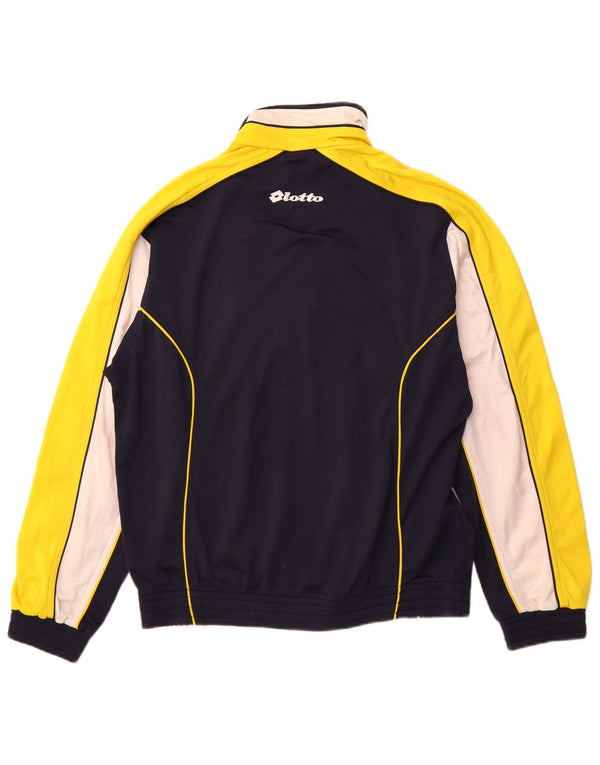 Trening pentru bărbați LOTTO Jachetă de top, mică, albastru bleumarin, poliester color bloc