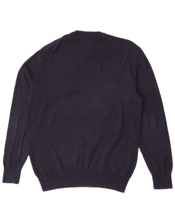 Pulover cu decolteu în V Superdry pentru bărbați, XL, bumbac bleumarin