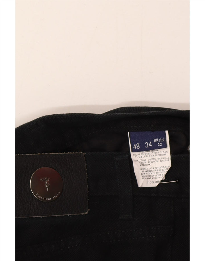 Trussardi Blugi drepti pentru bărbați IT 48 Medium W32 L30 Bumbac negru