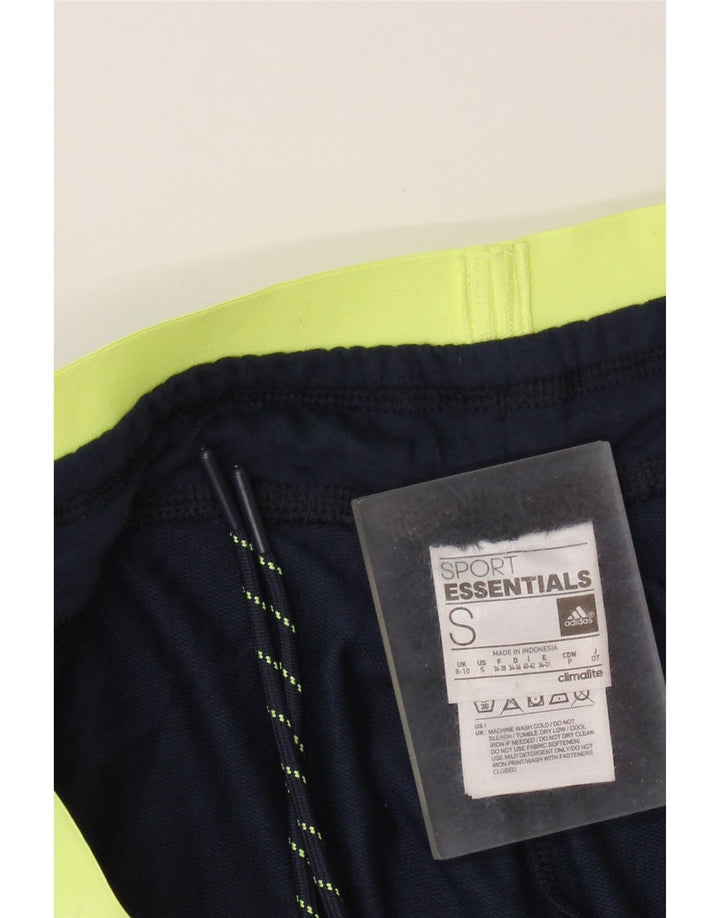 Pantaloni de trening grafic pentru femei ADIDAS Pantaloni de jogging UK 8/10 Mic bleumarin