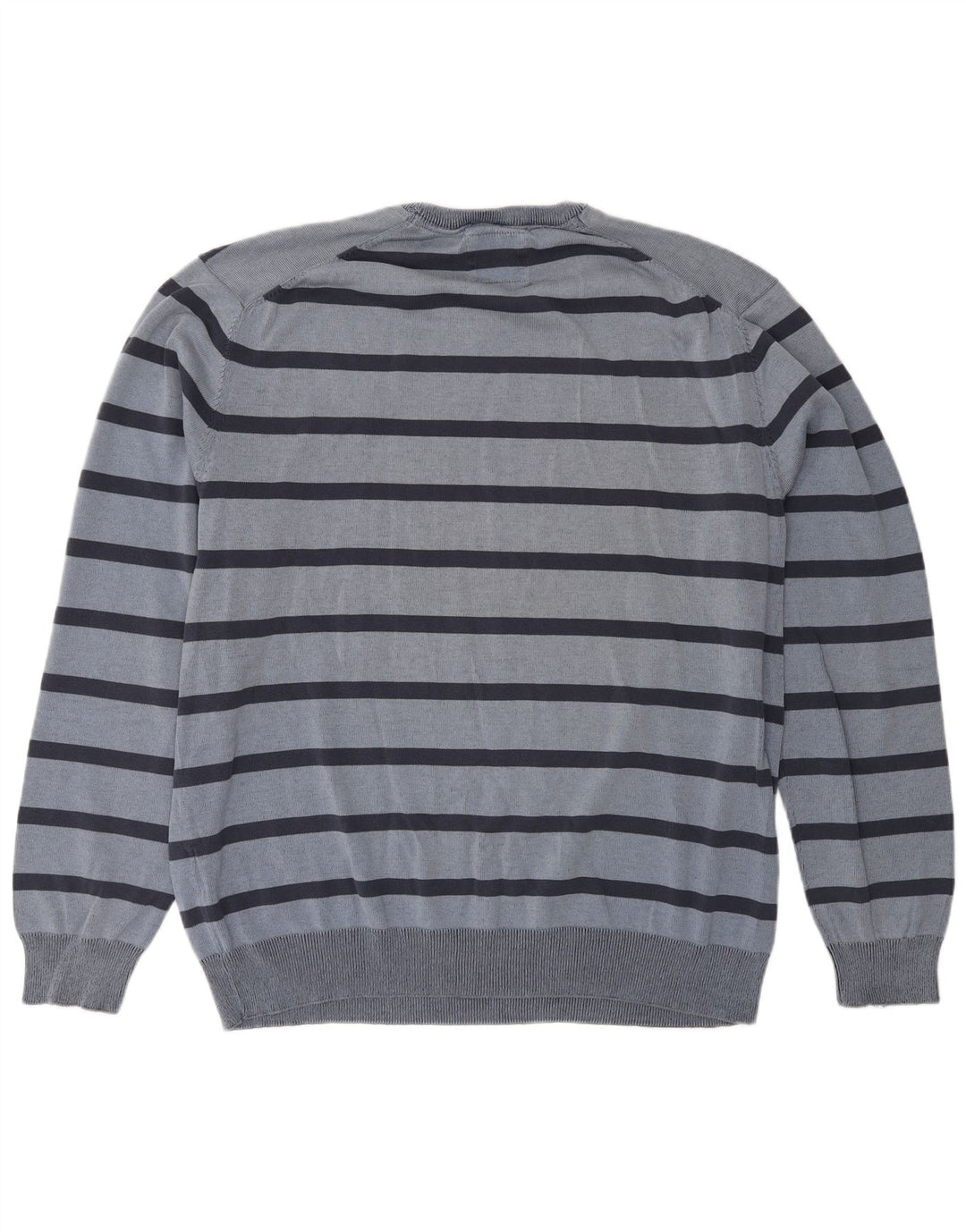 Pulover pentru bărbați Canda cu gât roșu, 2XL, cu dungi albastre