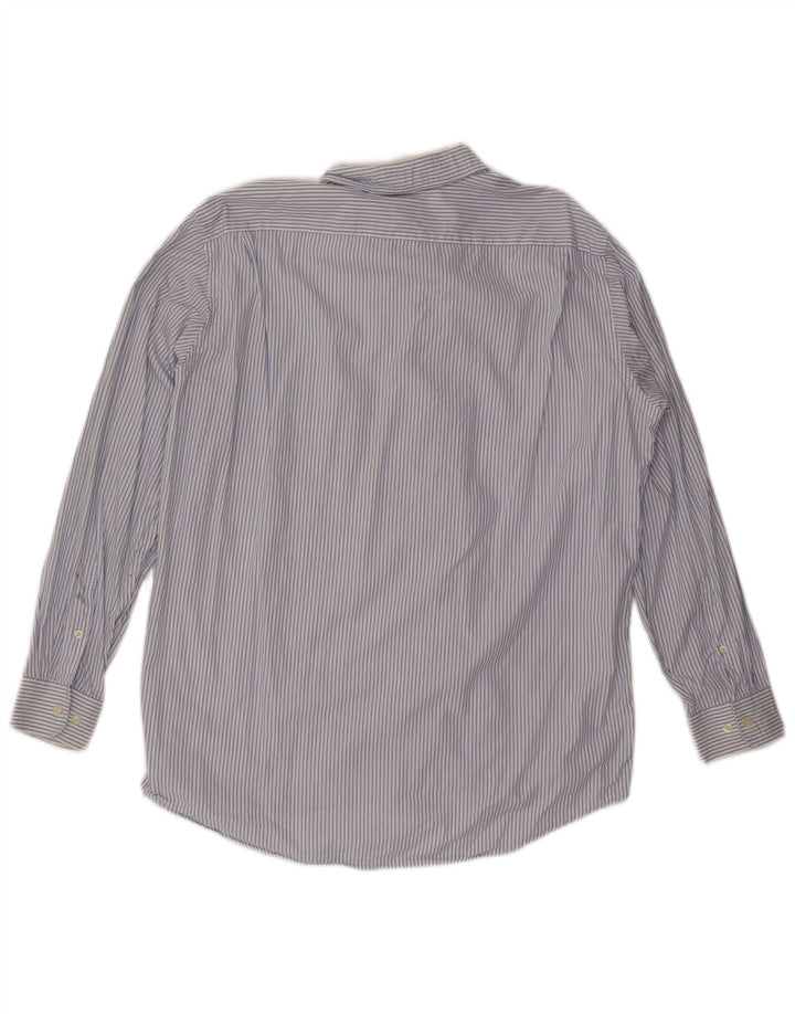 Cămașă pentru bărbați LACOSTE Mărimea 42 Bumbac mare cu dungi albastre