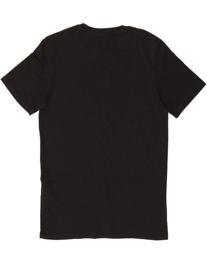 JACK & JONES Mens Graphic T-Shirt Top Medium Black Cotton Vintage Jack & Jones and Second-Hand Jack & Jones from Messina Hembry 