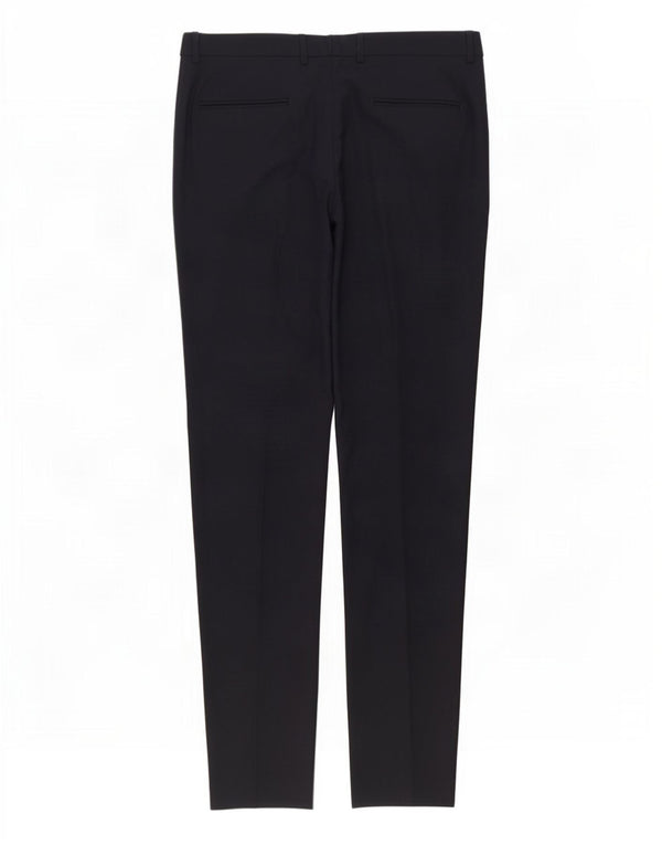 Pantaloni chino pentru femei Slim Fit Zara EU 44 Large L34 L32 Viscoză neagră