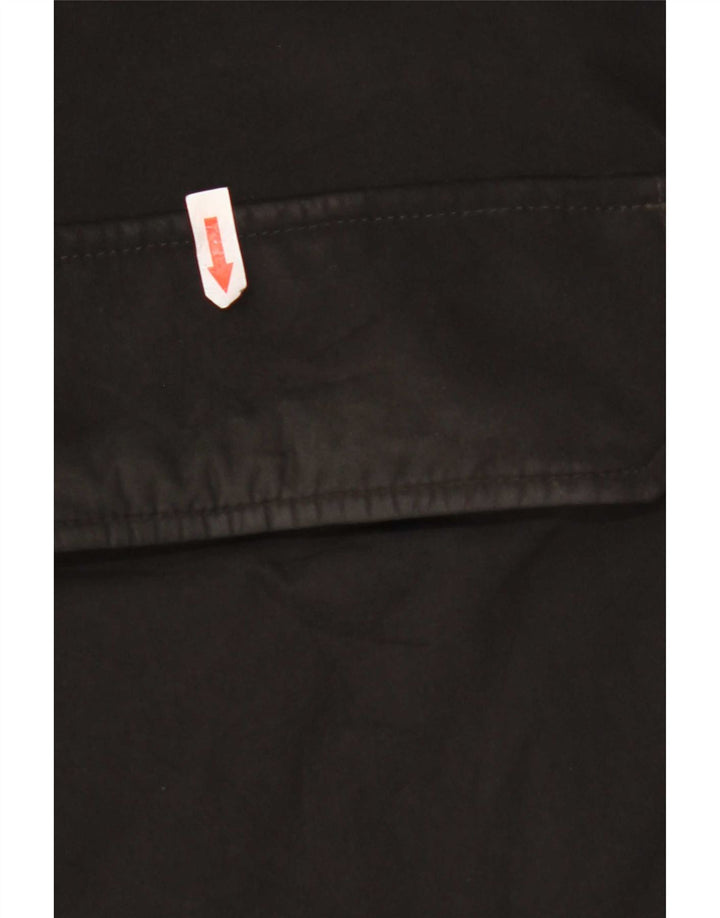 Blauer Blauer pentru bărbați cu glugă căptușită UK 44 2XL poliester negru