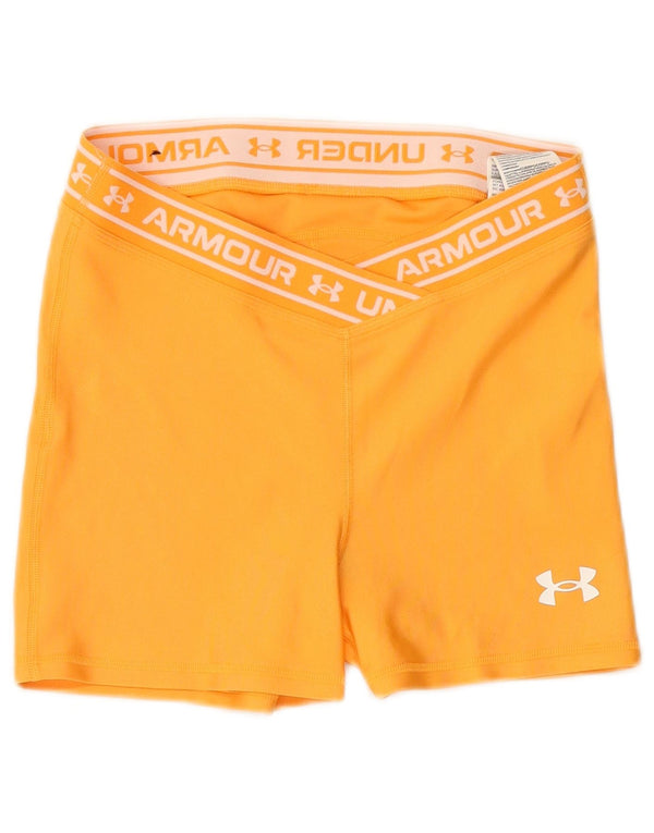 Pantaloni scurti sport grafic pentru femei UNDER ARMOUR UK 12 Poliester portocaliu mediu