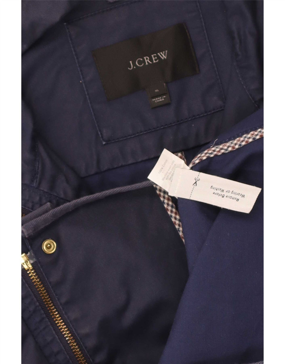 Jachetă utilitare pentru femei J. Crew UK 18 XL bumbac bleumarin