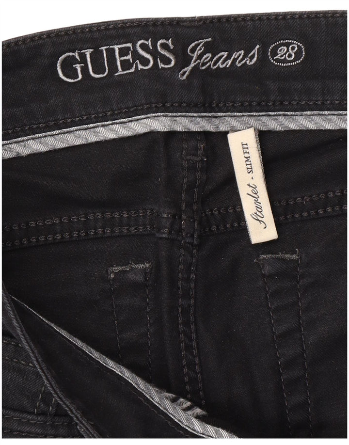 GUESS Womens Starlet Slim Jeans W28 L28 Black