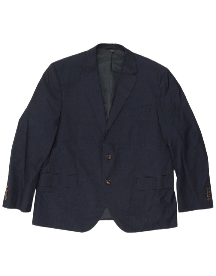 Jachetă pentru bărbați Marks & Spencer, cu 2 nasturi, UK 46 XL, poliester bleumarin