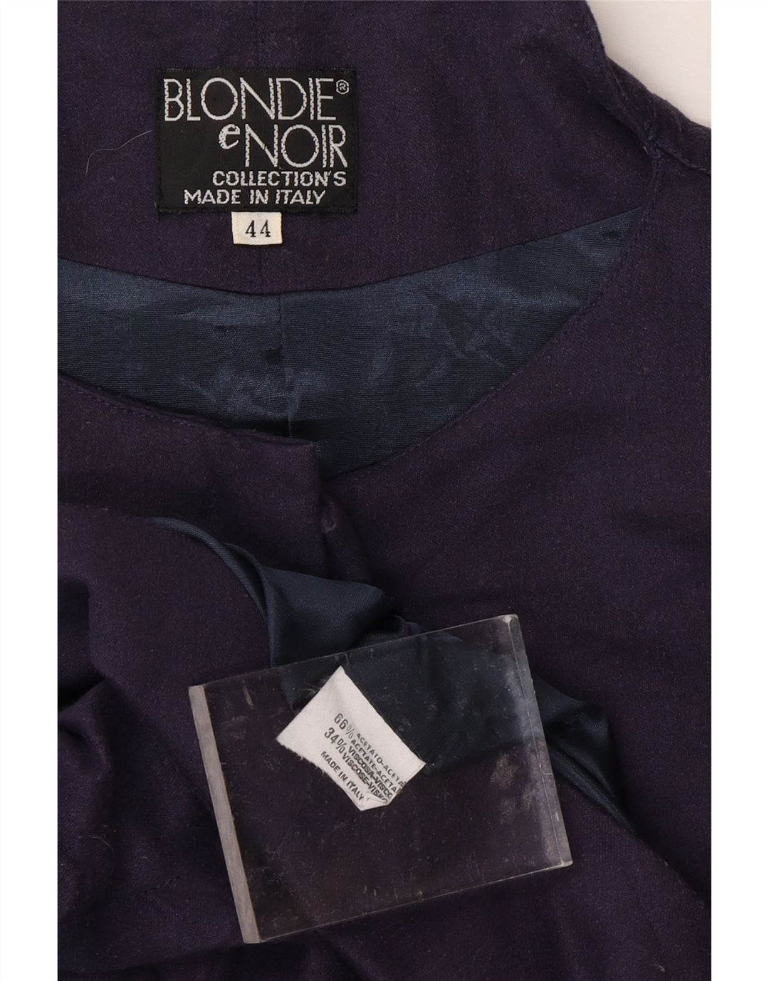 Bomber VINTAGE pentru femei IT 44 Medium Acetat bleumarin