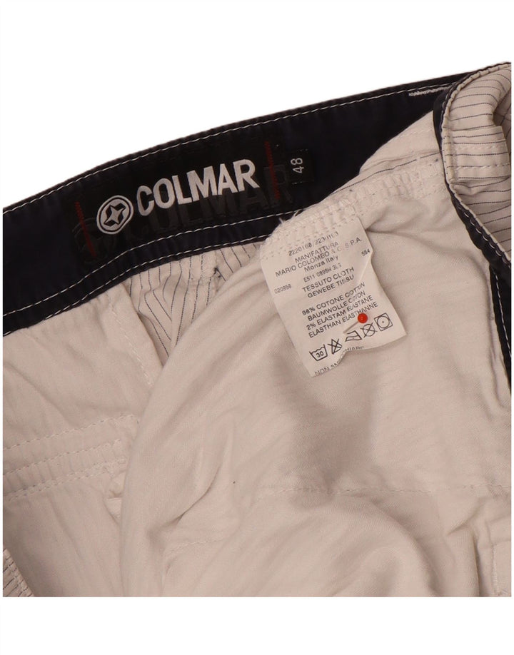 Pantaloni scurți cargo pentru bărbați Colmar IT 48 Medium W32 Bumbac cu dungi gri