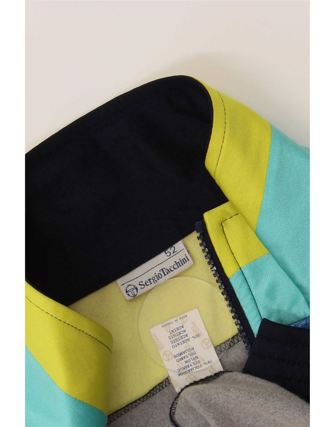 Sergio Tacchini Trening pentru bărbați Top Jacket IT 52 Large Bleumarin Retro
