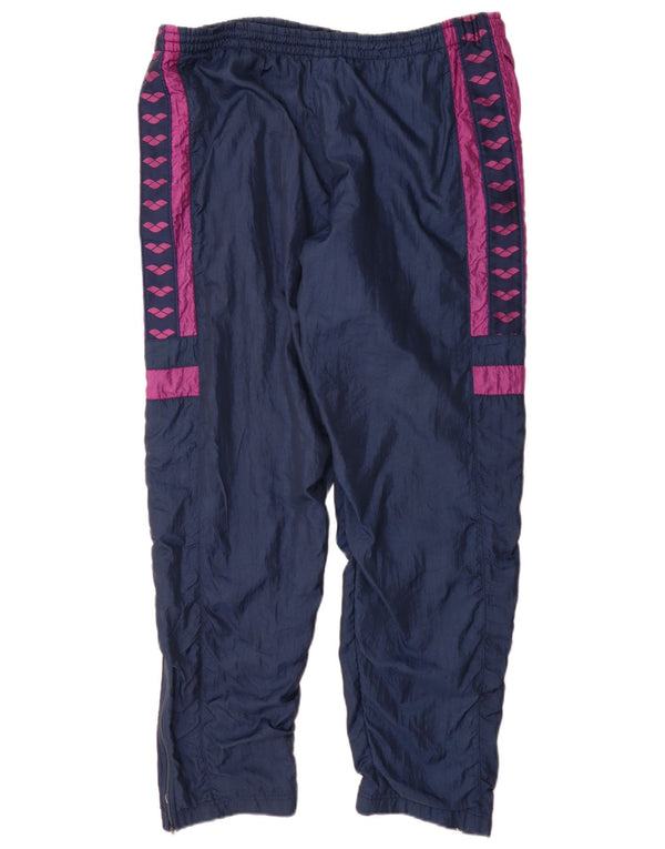 Pantaloni de trening pentru bărbați cu grafică Arena, mijlocii, albastru marin, sport, blocuri de culoare