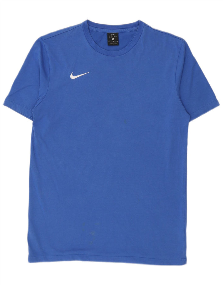 Tricou pentru bărbați Nike Dri Fit Top din bumbac albastru mediu