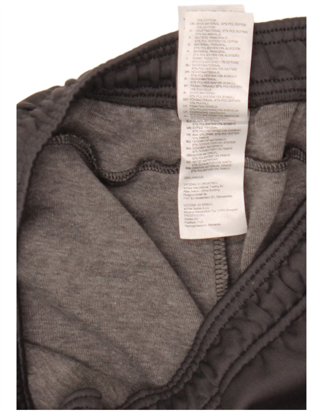 Pantaloni de trening pentru bărbați Adidas Pantaloni de jogging Gri mediu Poliester Sport
