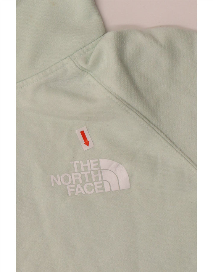 THE NORTH FACE Mens Hoodie Jumper Medium Green Cotton